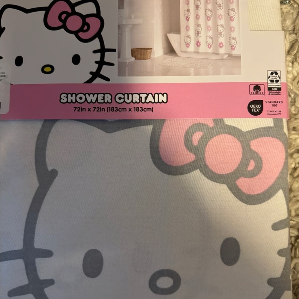 Hello Kitty Shower Curtain NWT